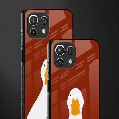 boring goose glass case for mi 11 lite image-2