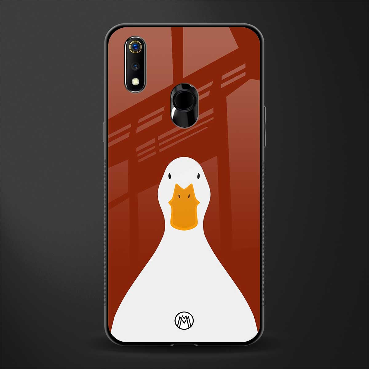boring goose glass case for realme 3 pro image