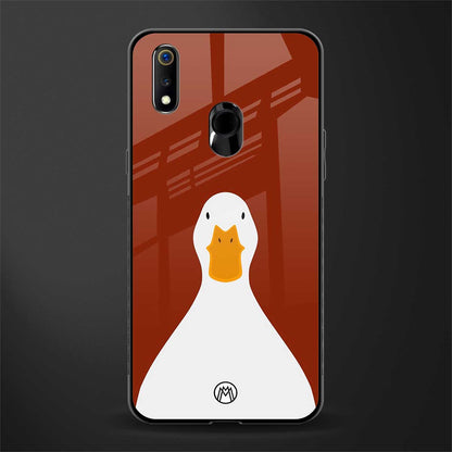 boring goose glass case for realme 3 pro image