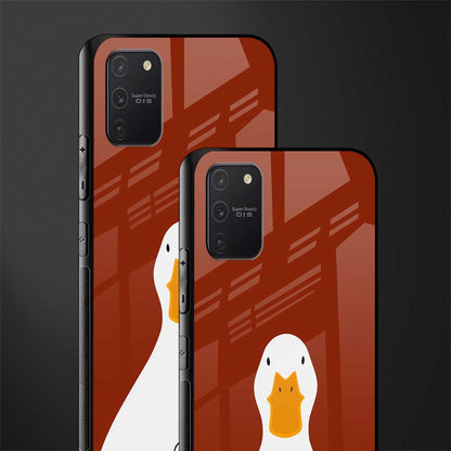 boring goose glass case for samsung galaxy a91 image-2
