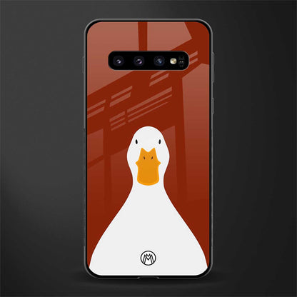 boring goose glass case for samsung galaxy s10 plus image