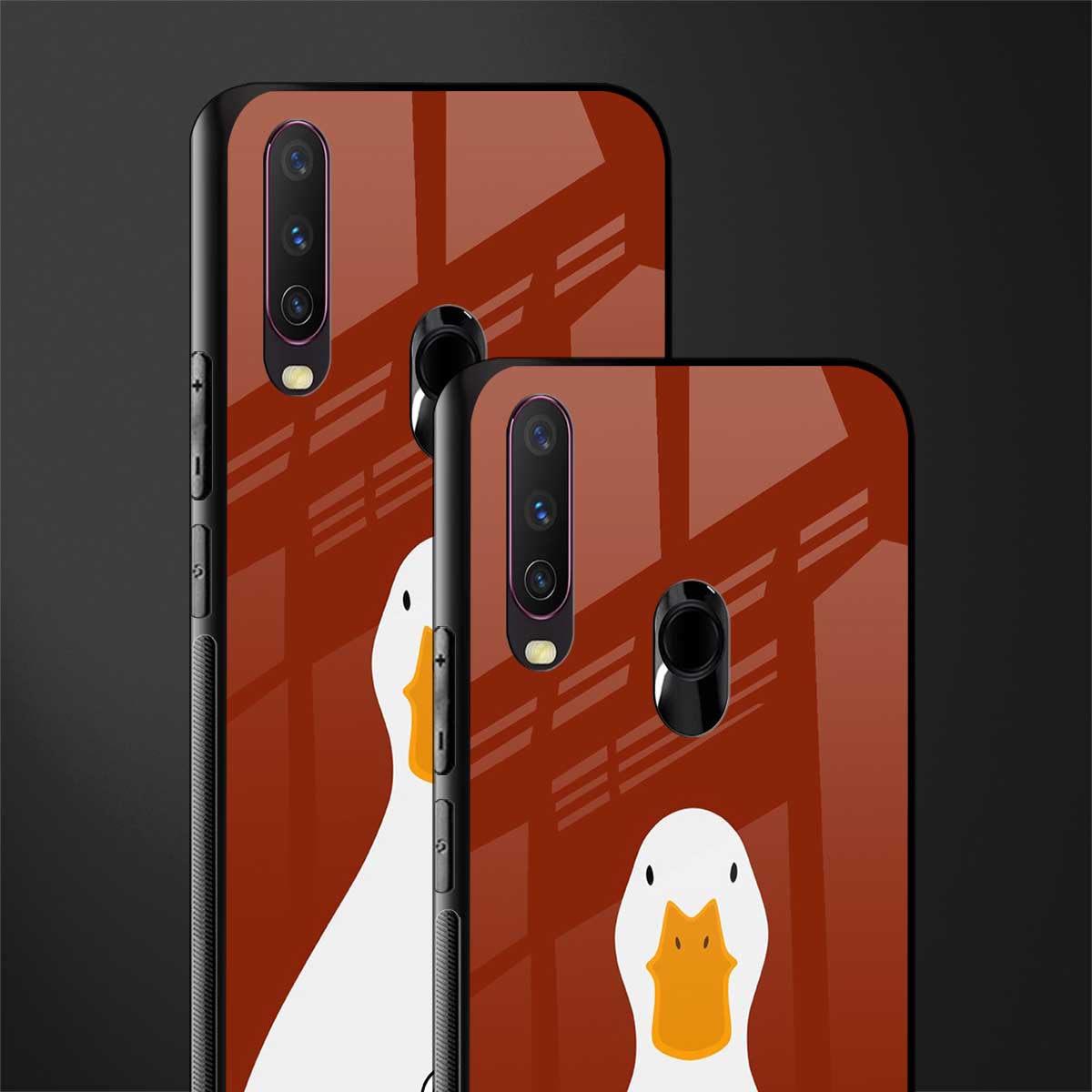 boring goose glass case for vivo y12 image-2