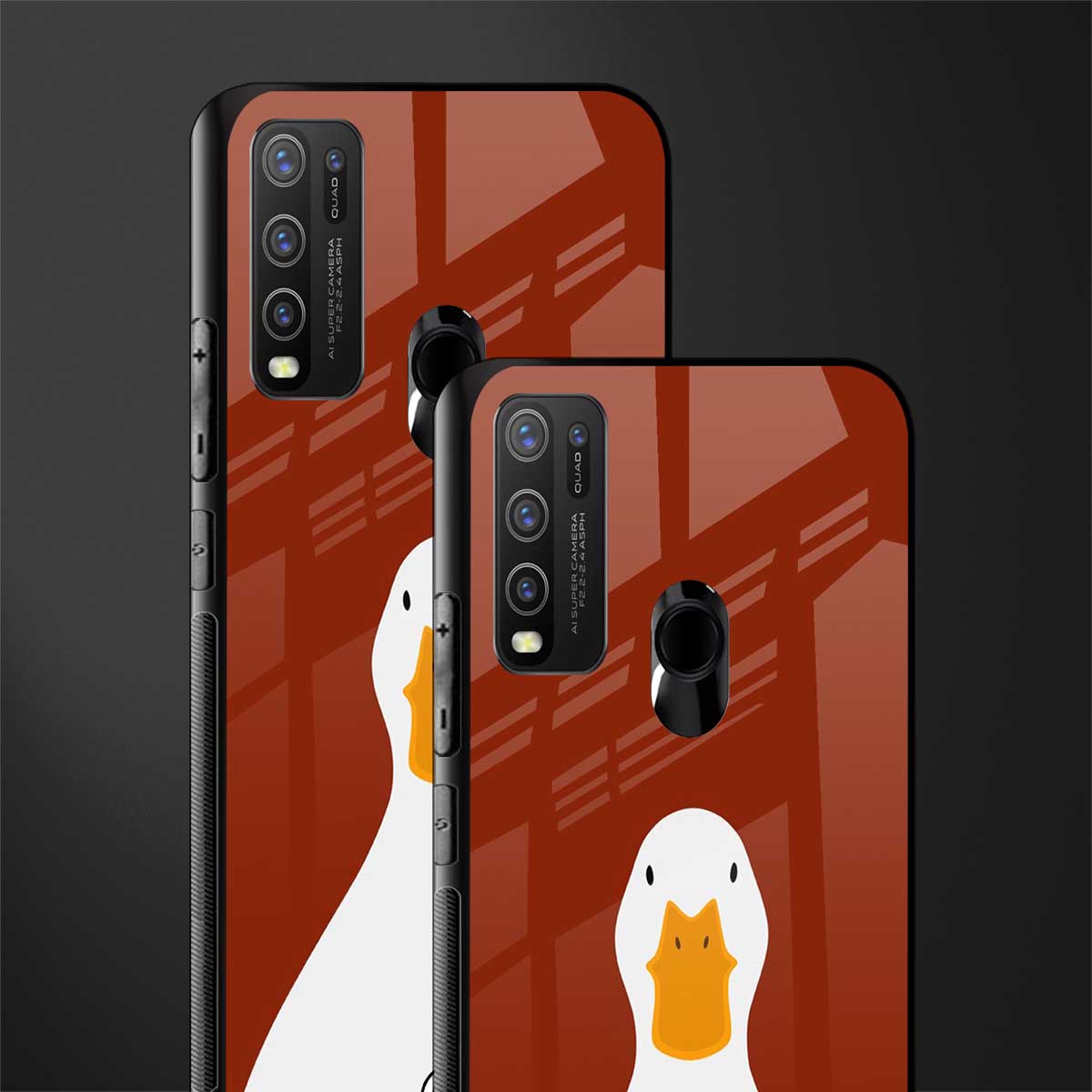 boring goose glass case for vivo y50 image-2