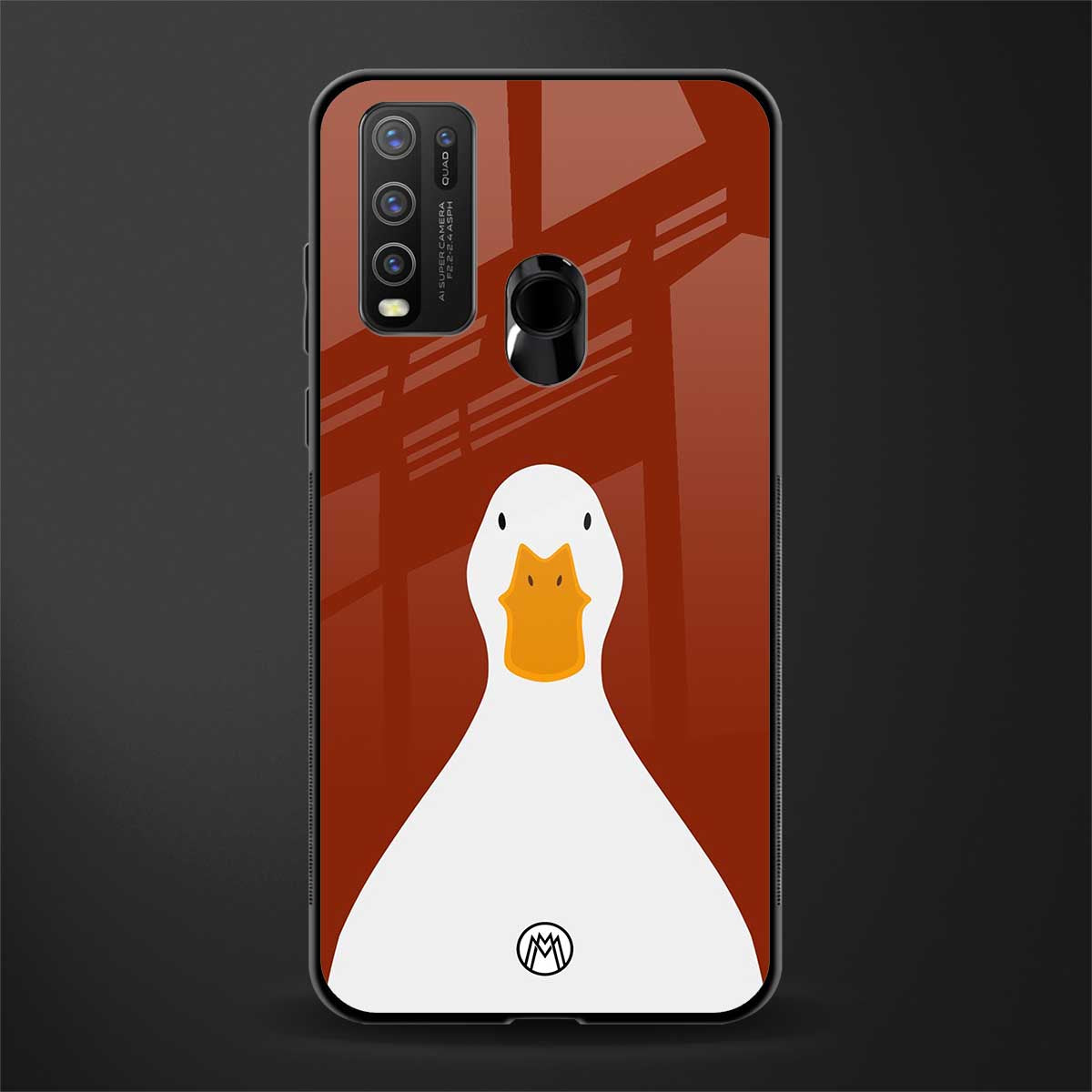 boring goose glass case for vivo y30 image