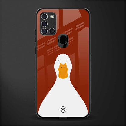boring goose glass case for samsung galaxy a21s image