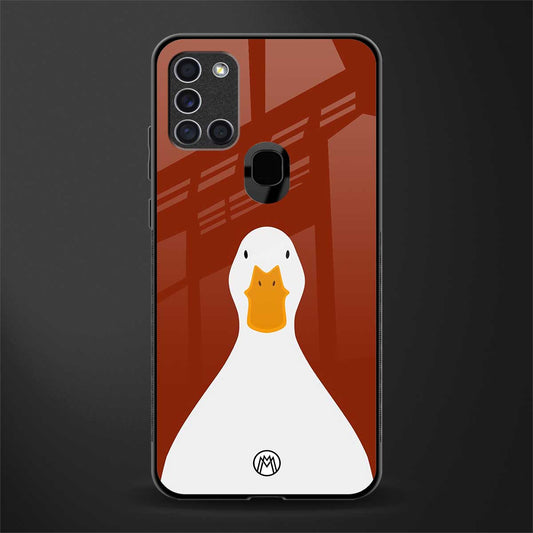 boring goose glass case for samsung galaxy a21s image
