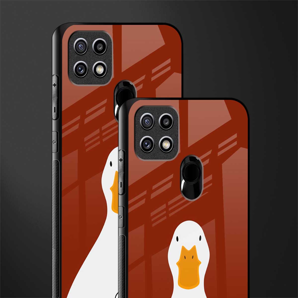boring goose glass case for oppo a15s image-2