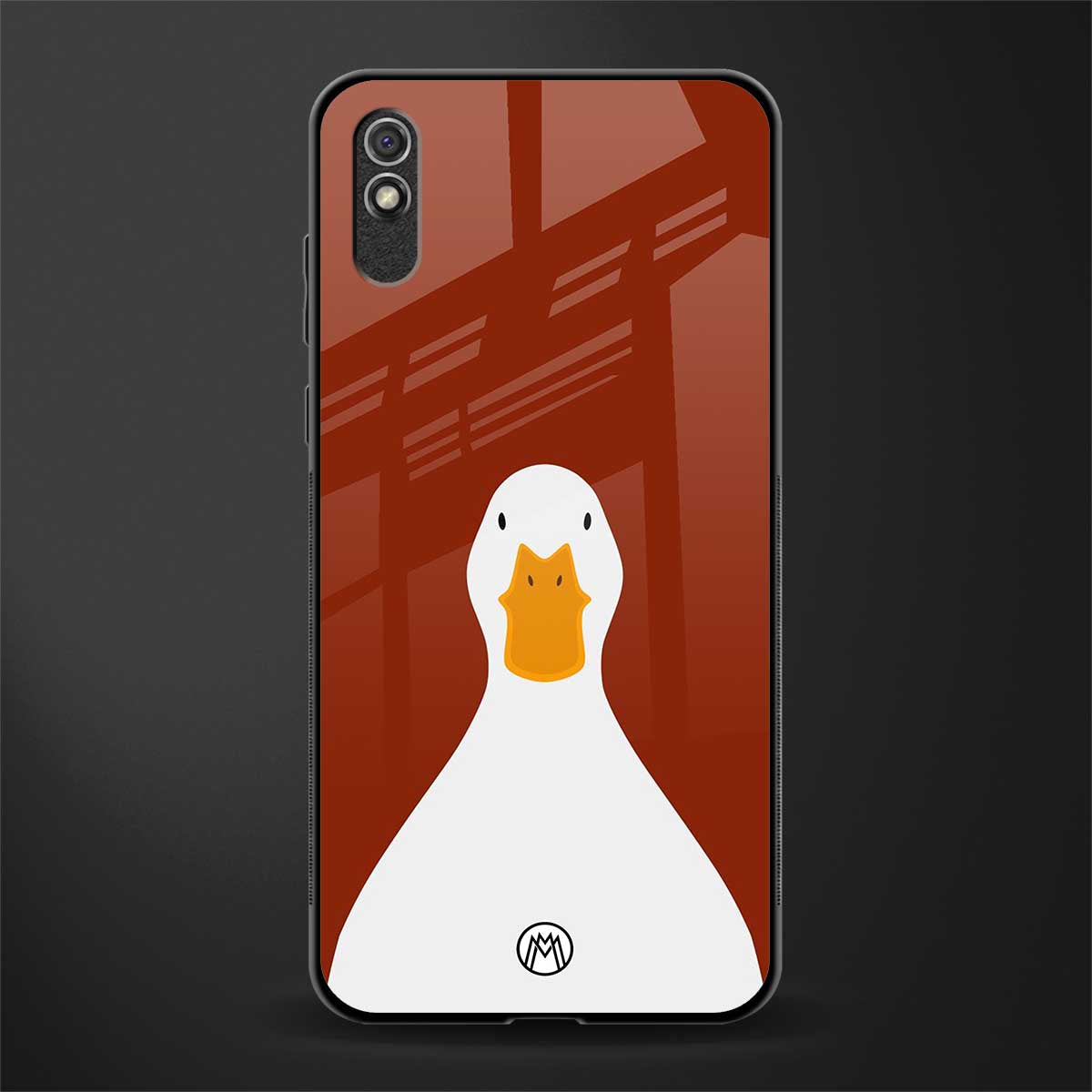 boring goose glass case for redmi 9i image