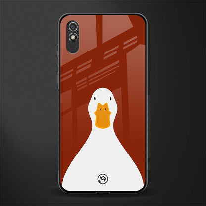 boring goose glass case for redmi 9i image