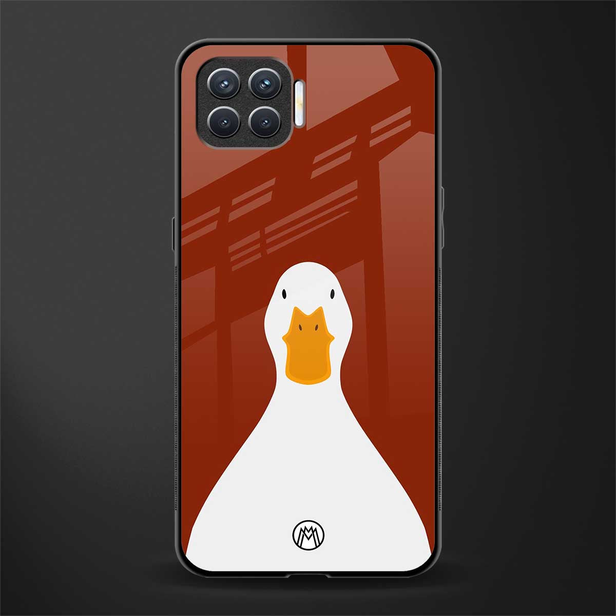 boring goose glass case for oppo f17 pro image