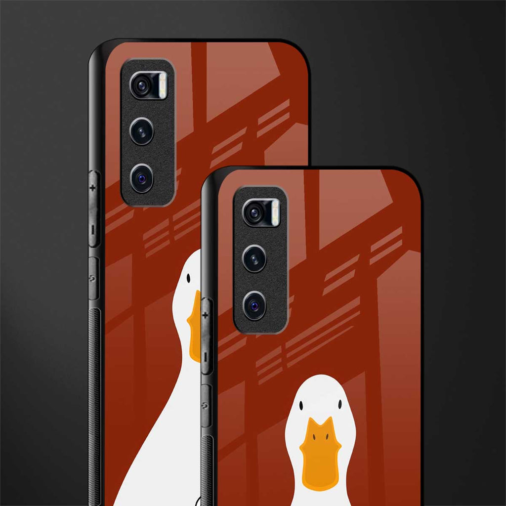 boring goose glass case for vivo v20 se image-2
