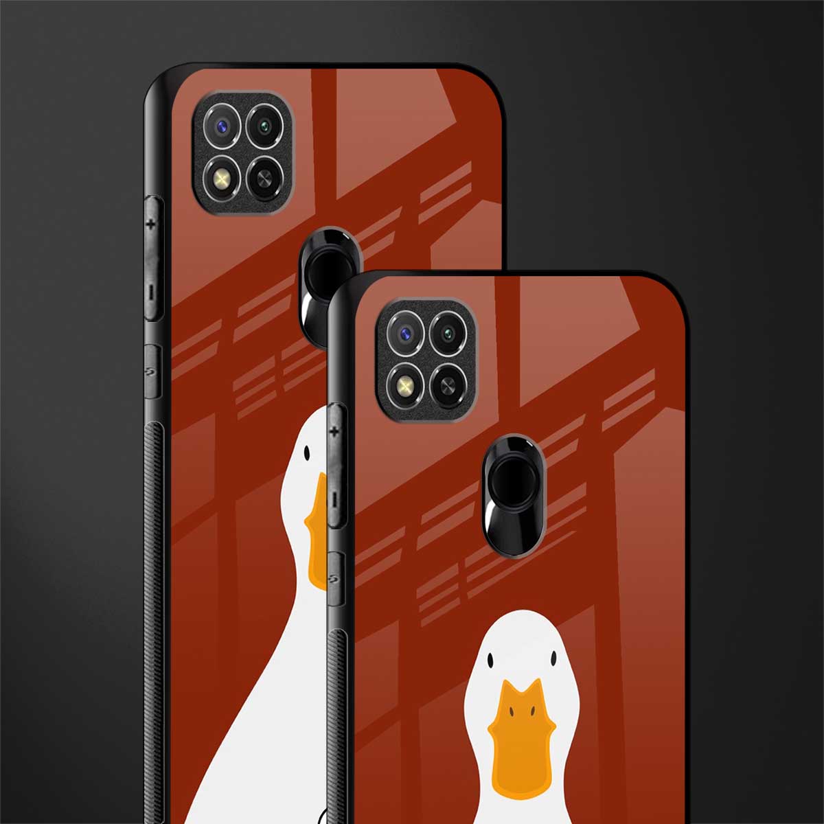 boring goose glass case for poco c31 image-2