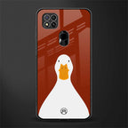 boring goose glass case for poco c31 image