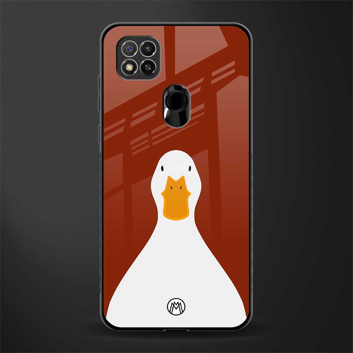 boring goose glass case for poco c31 image