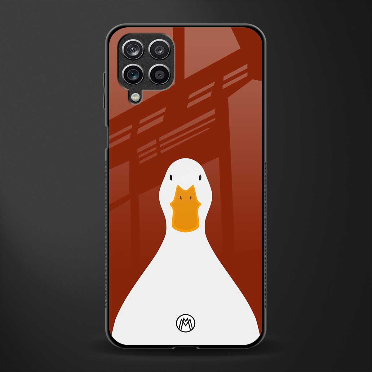 boring goose glass case for samsung galaxy a12 image