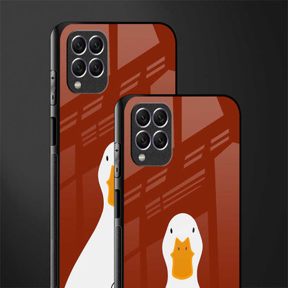 boring goose glass case for samsung galaxy f62 image-2