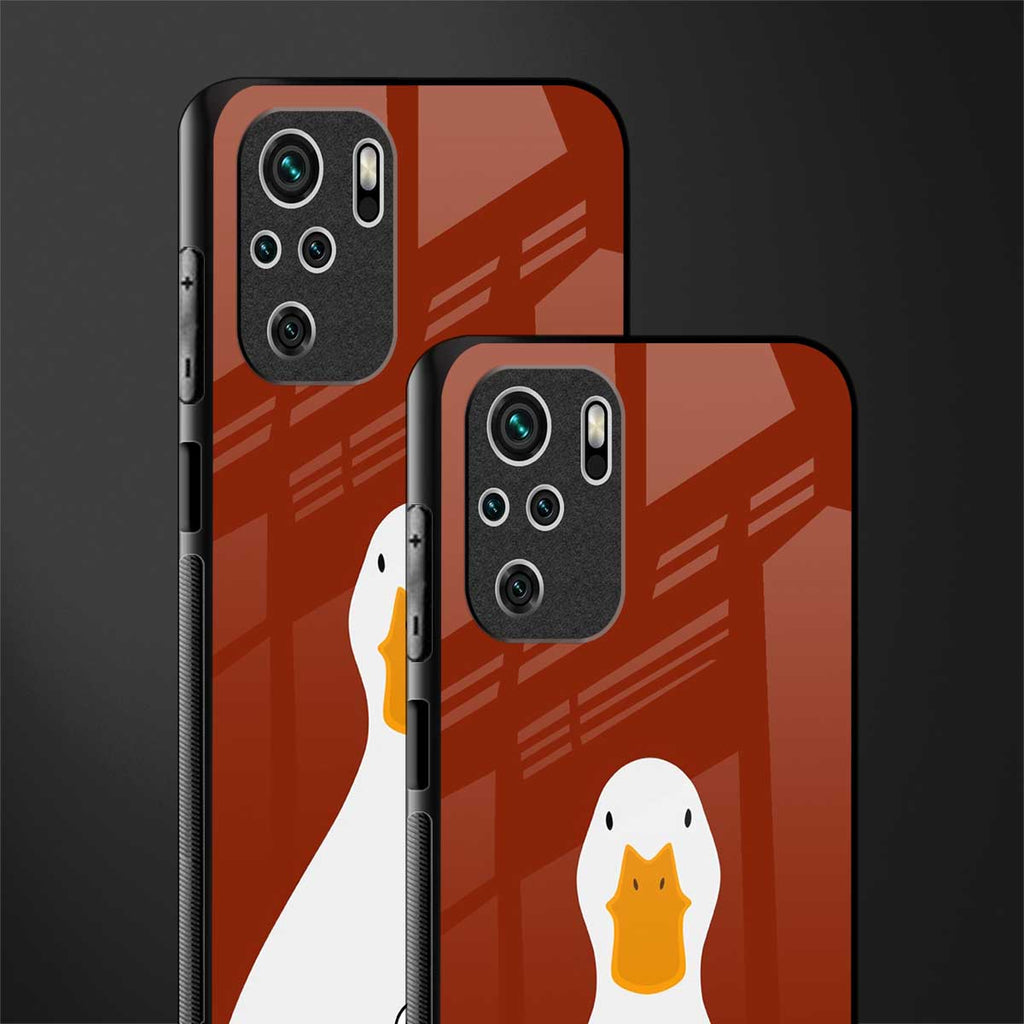 boring goose glass case for redmi note 10s image-2