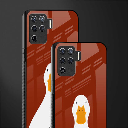boring goose glass case for oppo f19 pro image-2