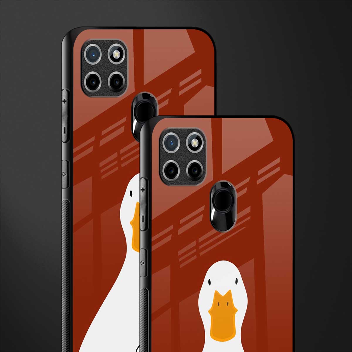 boring goose glass case for realme c21 image-2