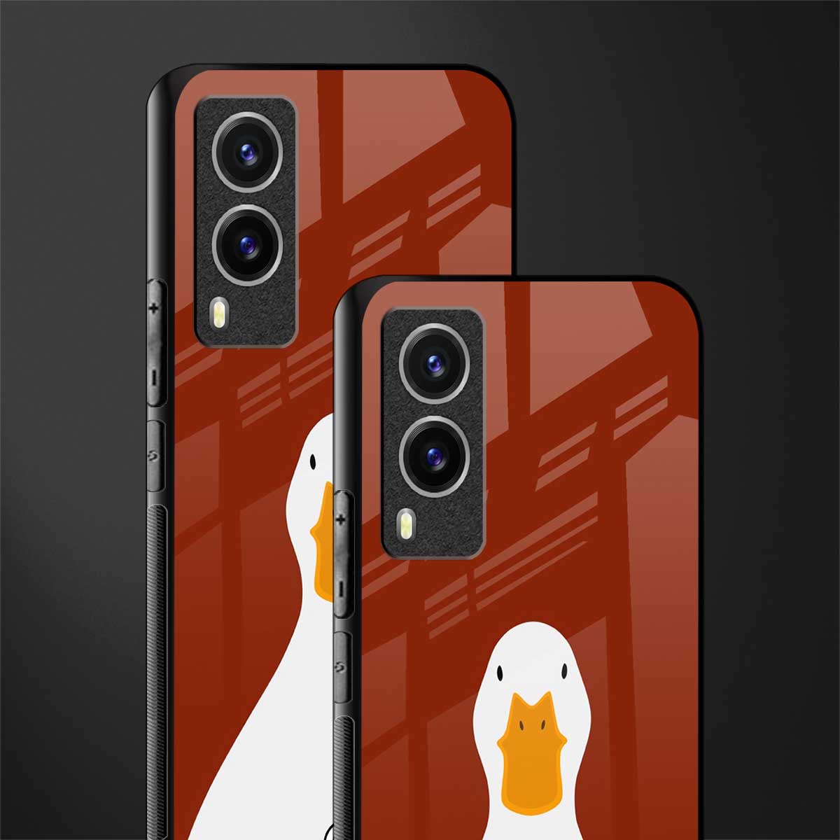 boring goose glass case for vivo v21e 5g image-2