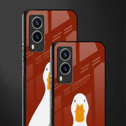 boring goose glass case for vivo v21e 5g image-2