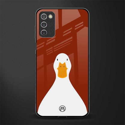 boring goose glass case for samsung galaxy a03s image