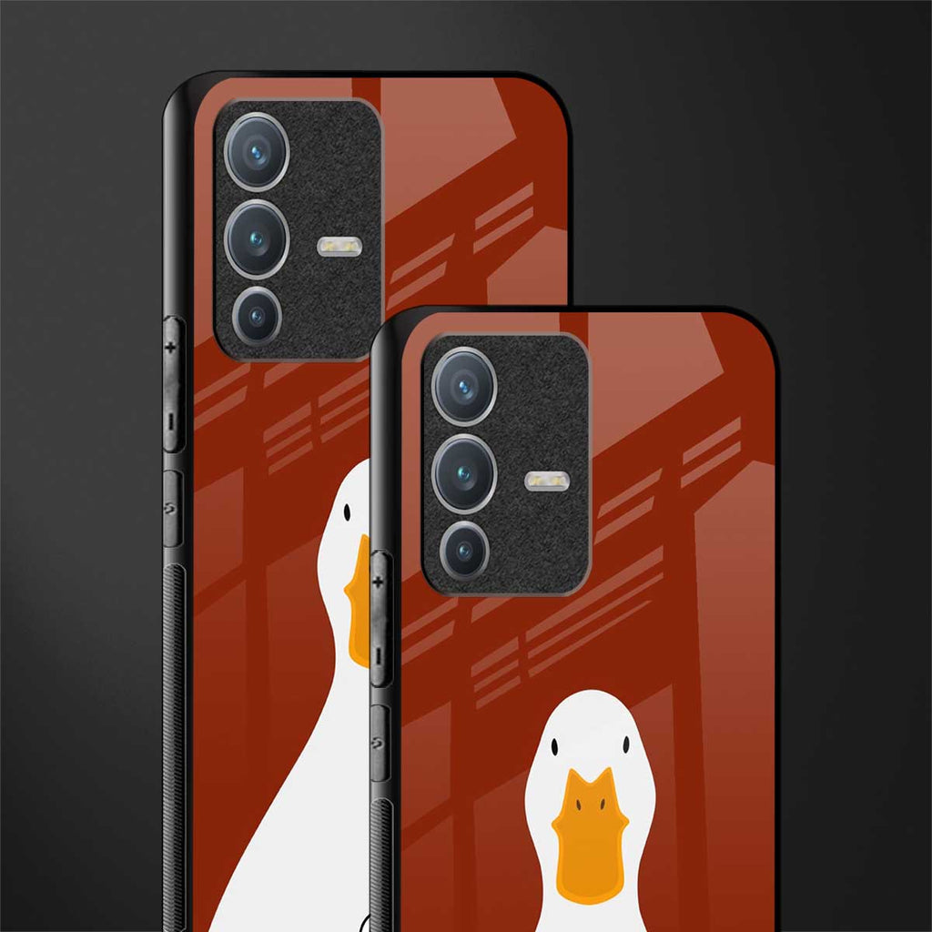 boring goose glass case for vivo v23 pro 5g image-2