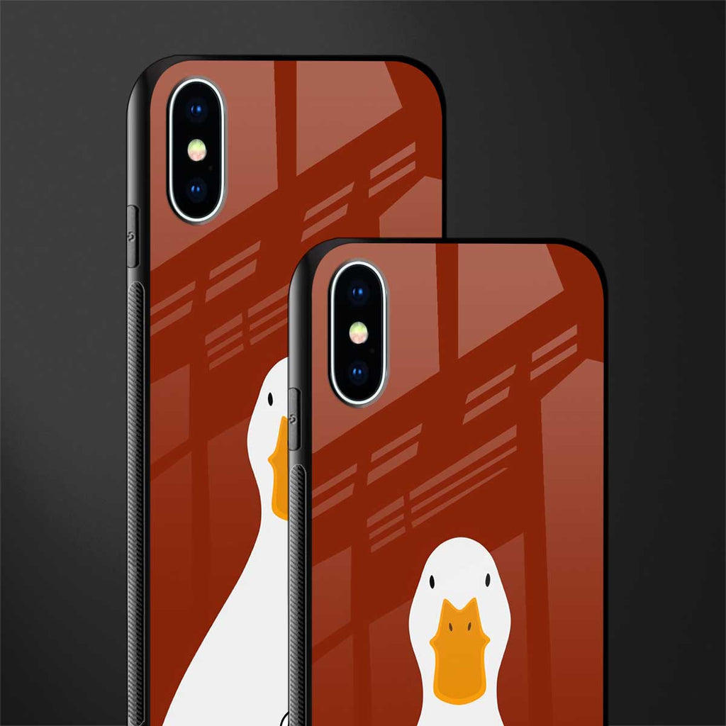 boring goose glass case for iphone xs image-2