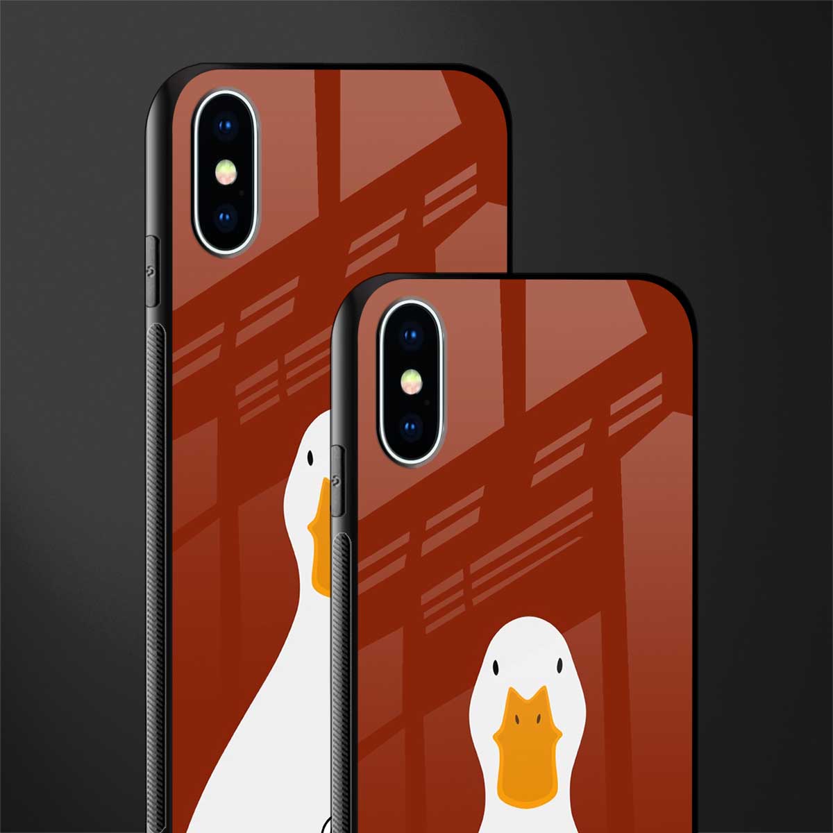 boring goose glass case for iphone xs image-2