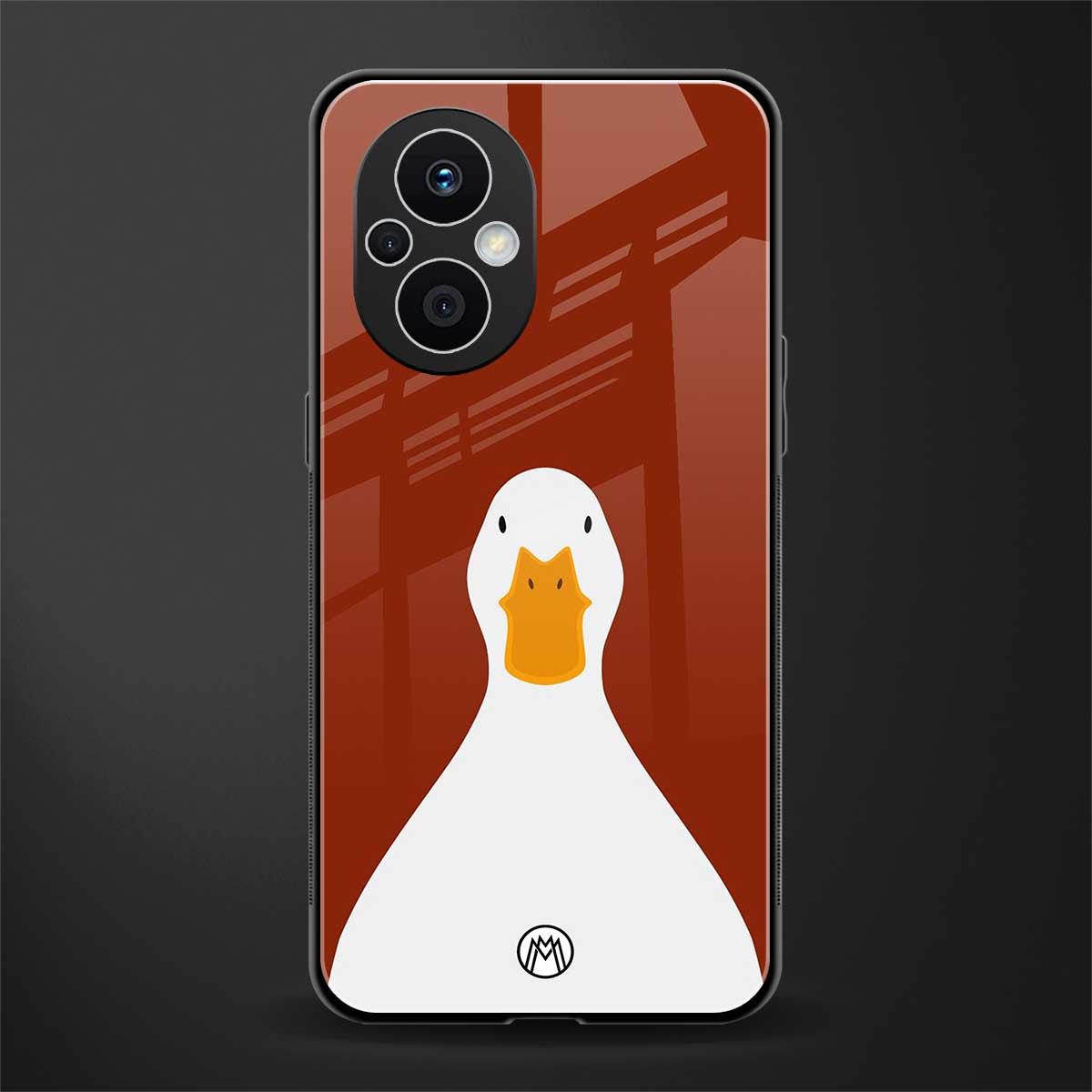 boring goose back phone cover | glass case for oppo f21 pro 5g