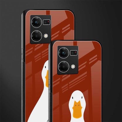 boring goose back phone cover | glass case for oppo f21 pro 4g