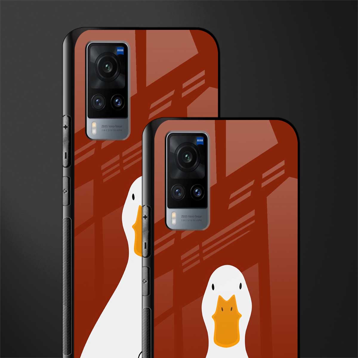 boring goose glass case for vivo x60 image-2
