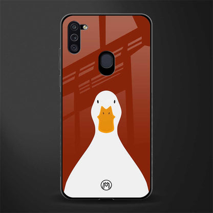 boring goose glass case for samsung a11 image