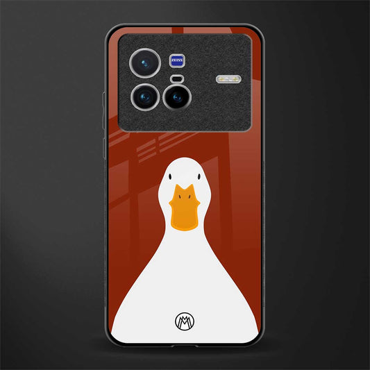 boring goose glass case for vivo x80 image