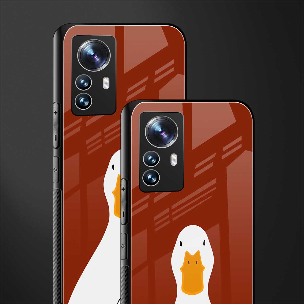 boring goose back phone cover | glass case for xiaomi 12 pro