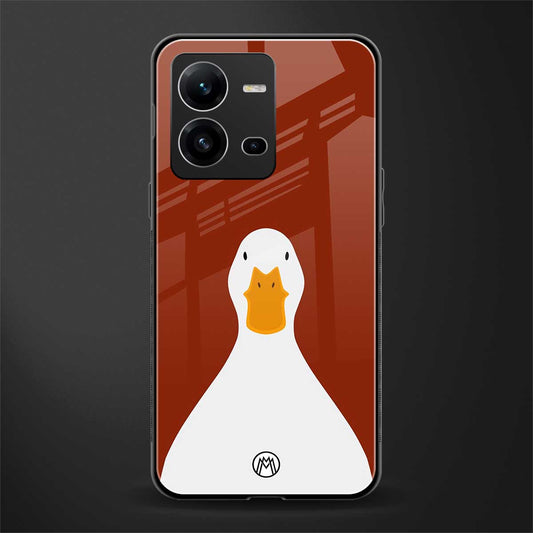boring goose back phone cover | glass case for vivo v25-5g