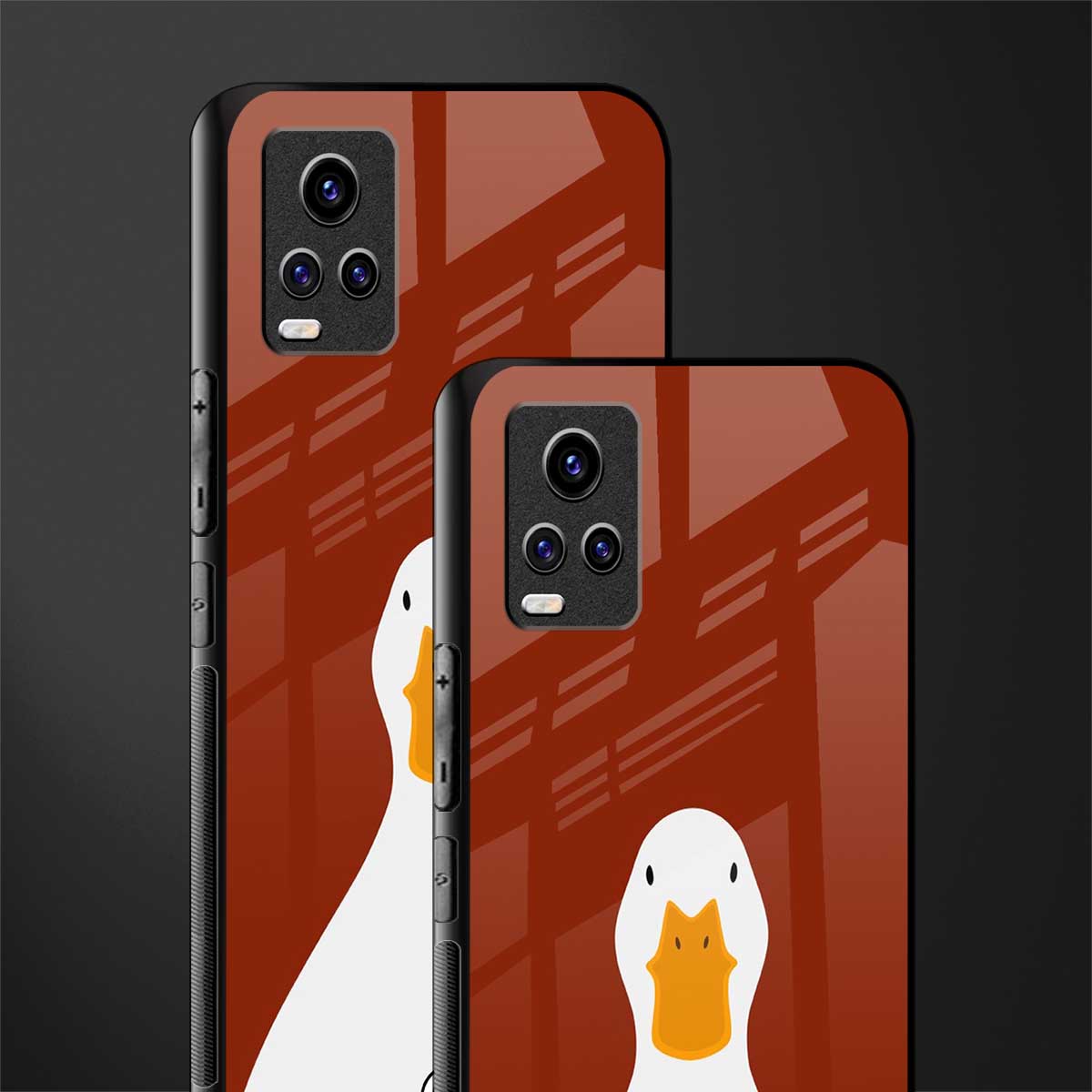 boring goose back phone cover | glass case for vivo v21e 4g