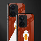 boring goose back phone cover | glass case for vivo t1 44w 4g