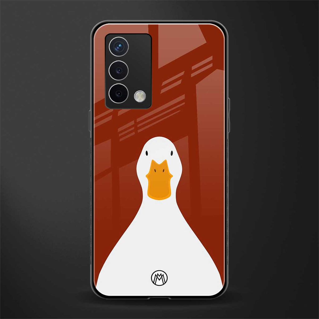 boring goose back phone cover | glass case for oppo a74 4g