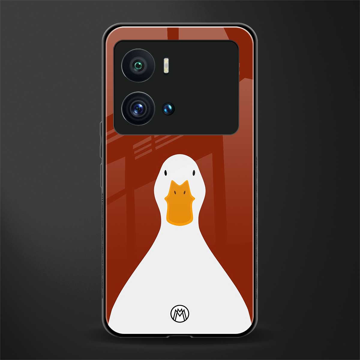 boring goose back phone cover | glass case for iQOO 9 Pro