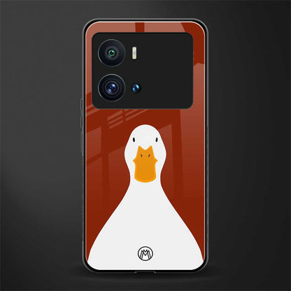 boring goose back phone cover | glass case for iQOO 9 Pro