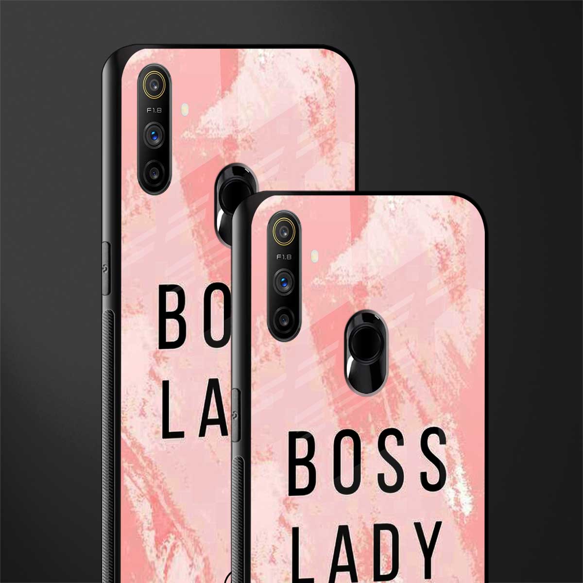 boss lady glass case for realme narzo 10a image-2