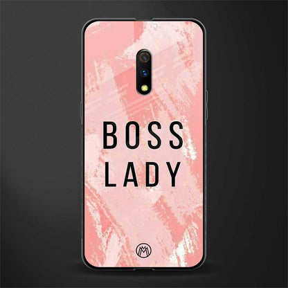 boss lady glass case for realme x image