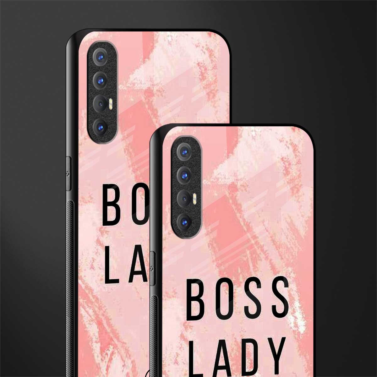 boss lady glass case for oppo reno 3 pro image-2