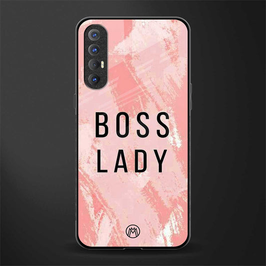 boss lady glass case for oppo reno 3 pro image