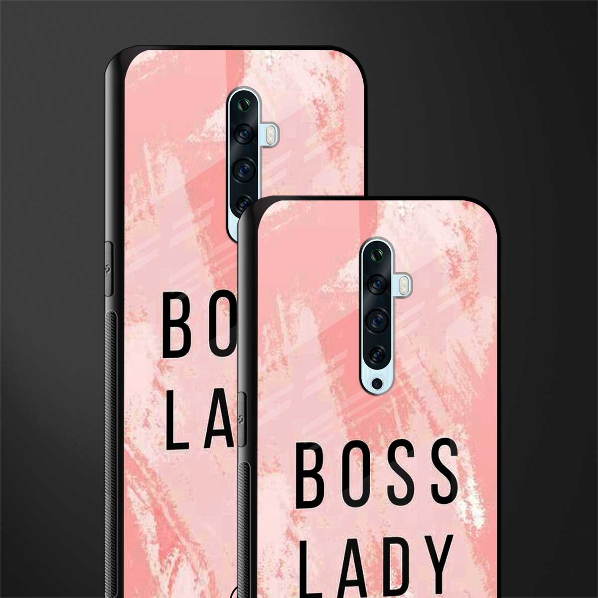 boss lady glass case for oppo reno 2f image-2