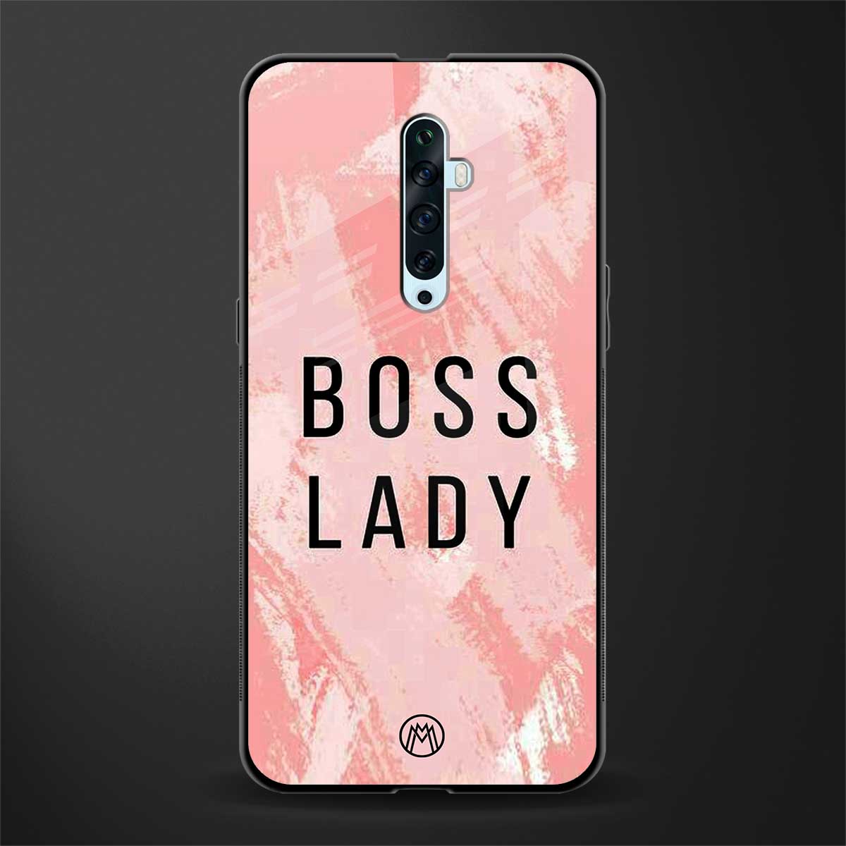 boss lady glass case for oppo reno 2f image