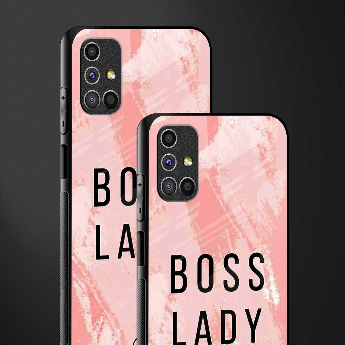 boss lady glass case for samsung galaxy m51 image-2