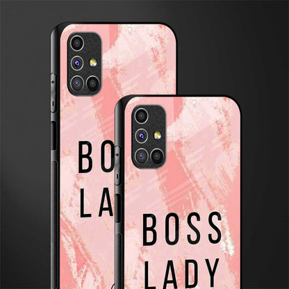 boss lady glass case for samsung galaxy m51 image-2