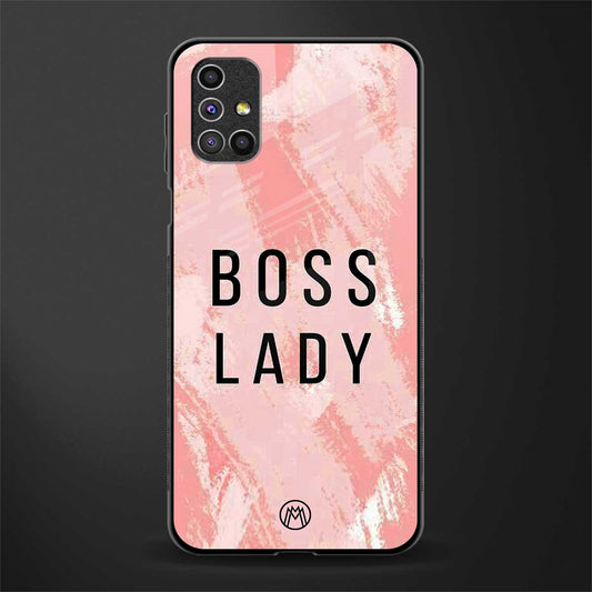 boss lady glass case for samsung galaxy m31s image